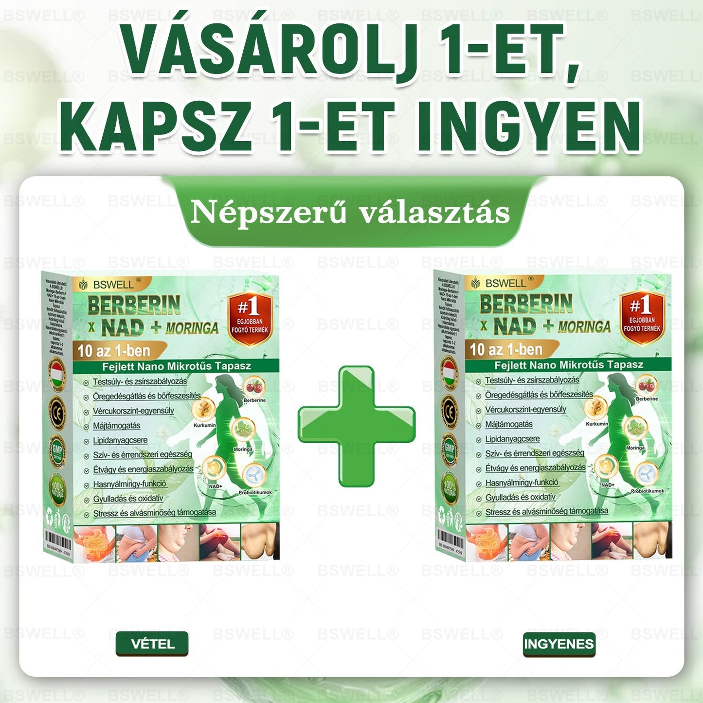 🏆 BSWELL® Nano mikrotűs karcsúsító tapasz (Csak naponta egyszer, látható változások 28 nap alatt) ✅ Elhízás, szív- és érrendszeri egészség, cukorbetegség, alvási apnoé, bélflóra, ízületi problémák és egyéb tünetek esetén