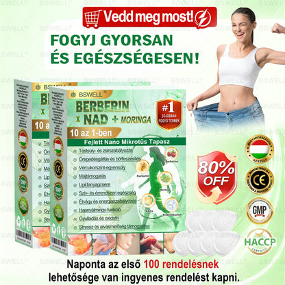 🌿🌿🌿BSWELL® Nano mikrotűs karcsúsító tapasz (Naponta csak egyszer, 28 nap alatt látható változások ✅ Elhízás, szív- és érrendszeri egészség, cukorbetegség, alvási apnoe, bélrendszeri egészség, ízületi problémák és még sok más támogatására)