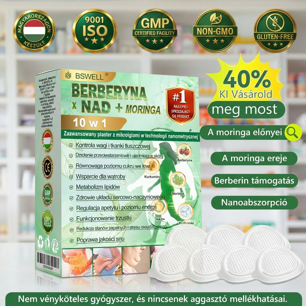🌿🌿🌿BSWELL® Nano mikrotűs karcsúsító tapasz (Naponta csak egyszer, 28 nap alatt látható változások ✅ Elhízás, szív- és érrendszeri egészség, cukorbetegség, alvási apnoe, bélrendszeri egészség, ízületi problémák és még sok más támogatására)