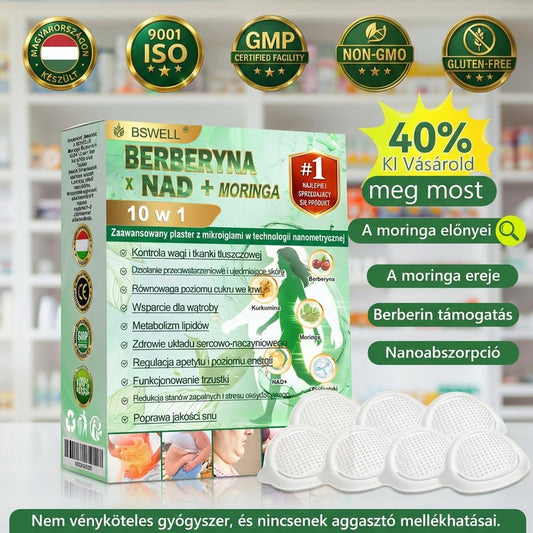 🏆 BSWELL® Nano mikrotűs karcsúsító tapasz (Csak naponta egyszer, látható változások 28 nap alatt) ✅ Elhízás, szív- és érrendszeri egészség, cukorbetegség, alvási apnoé, bélflóra, ízületi problémák és egyéb tünetek esetén